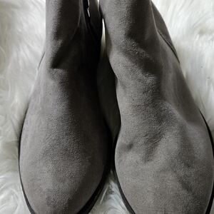JustFab Charcoal Ankle Booties